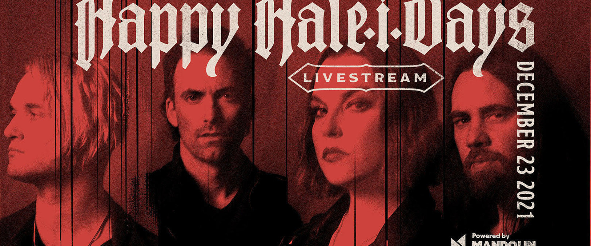 Halestorm: Happy Hale-i-Days Livestream backdrop