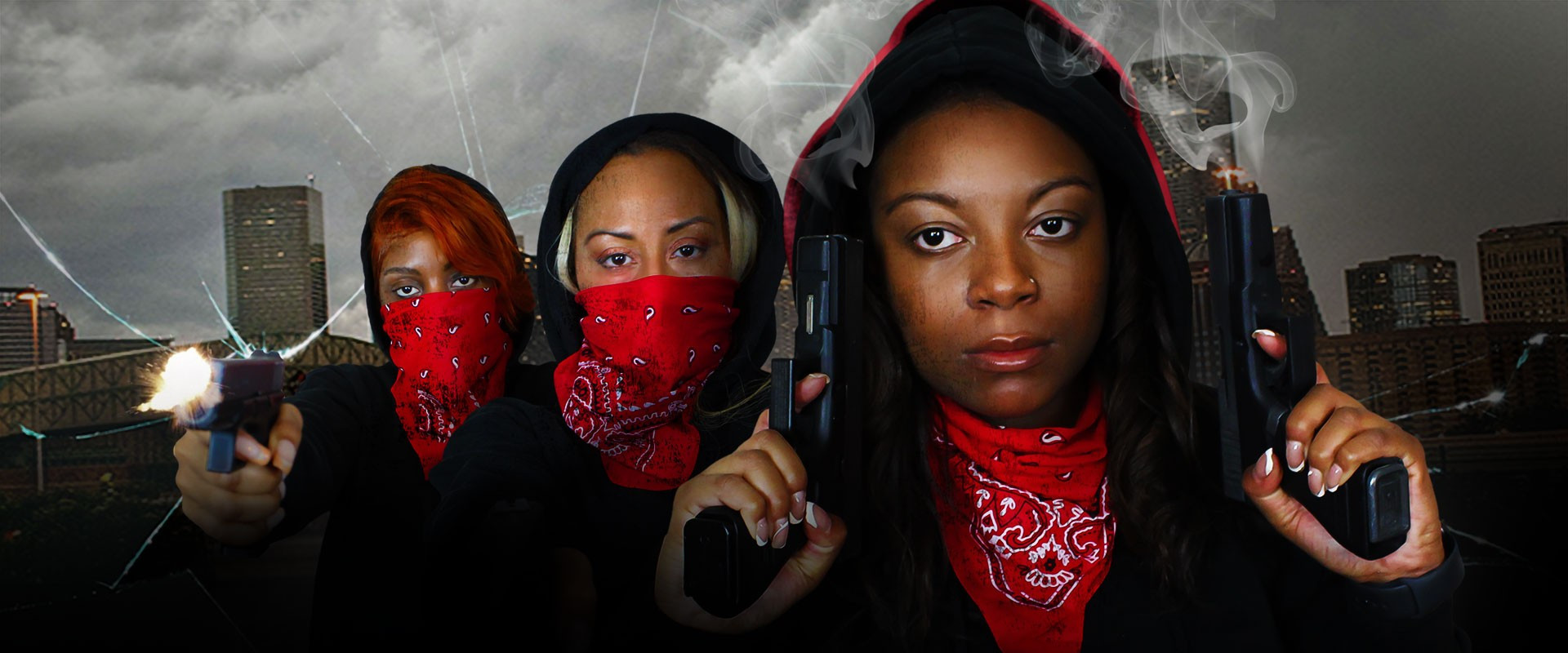 Hoodie Girls Gang backdrop