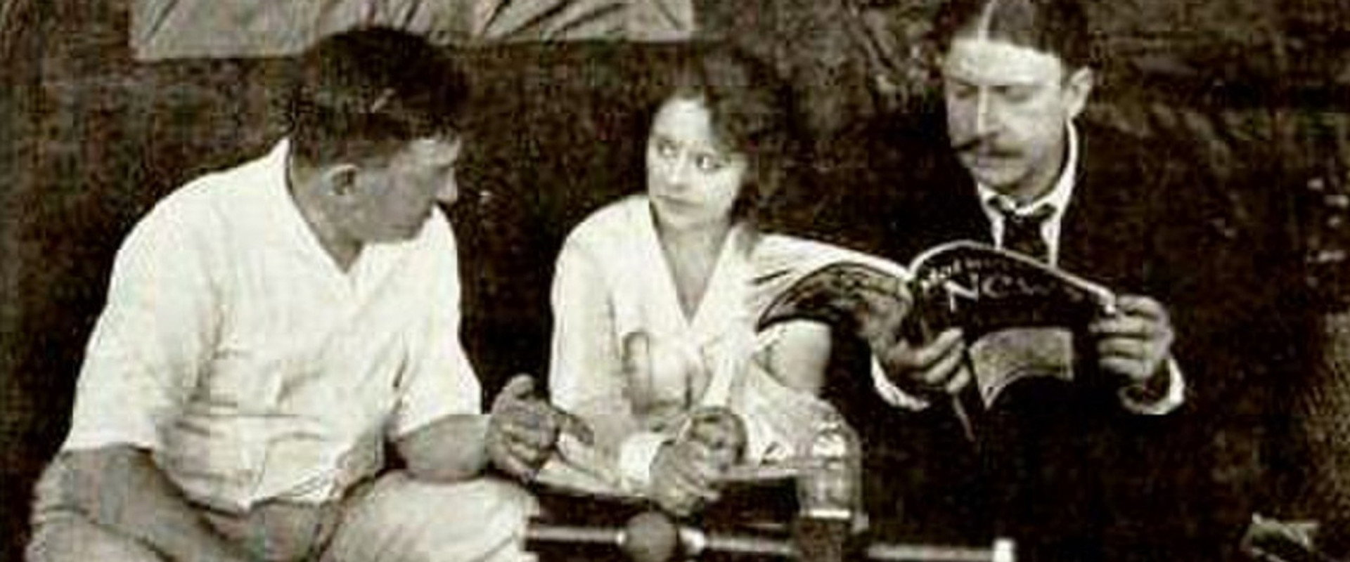 Trailed by Three backdrop