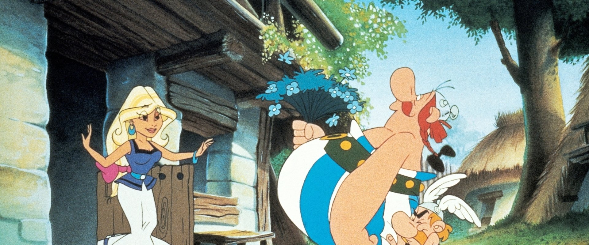 Asterix vs. Caesar backdrop