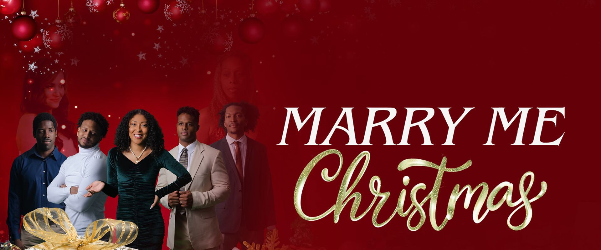 Marry Me Christmas backdrop
