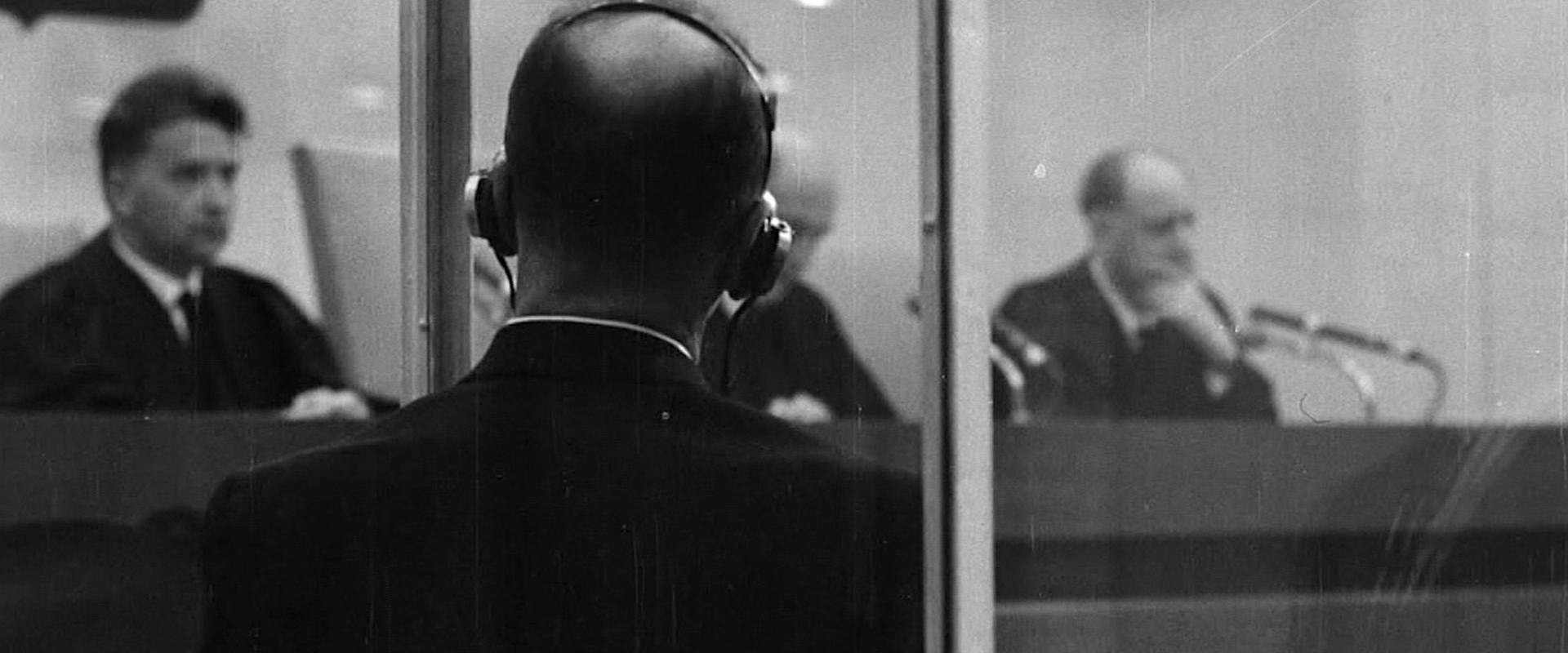 The Eichmann Trial backdrop
