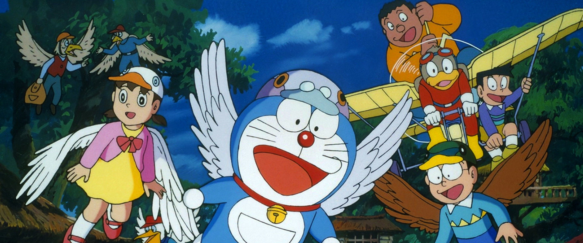 Doraemon: Nobita and the Winged Braves backdrop