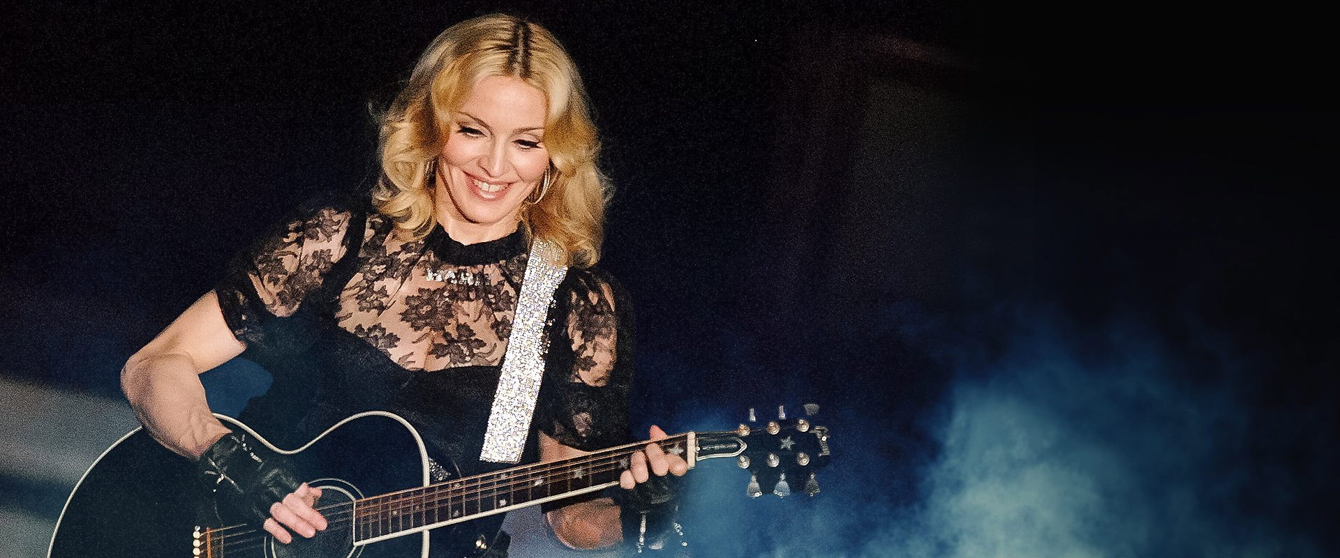 Madonna at the BBC backdrop