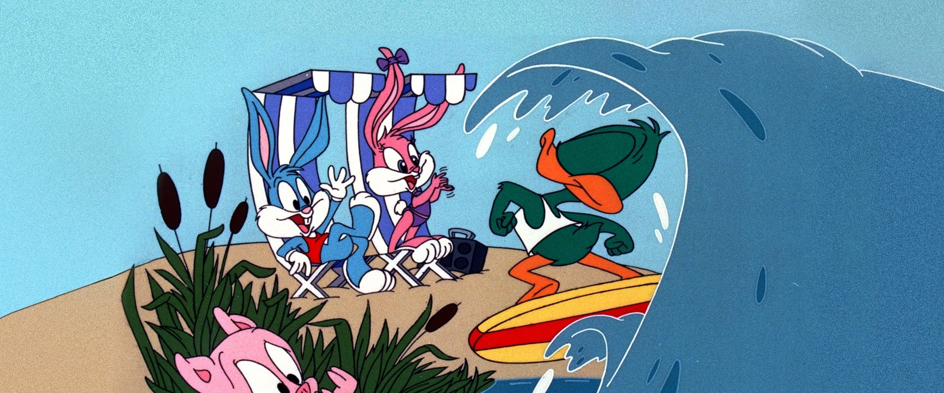 Tiny Toon Spring Break backdrop