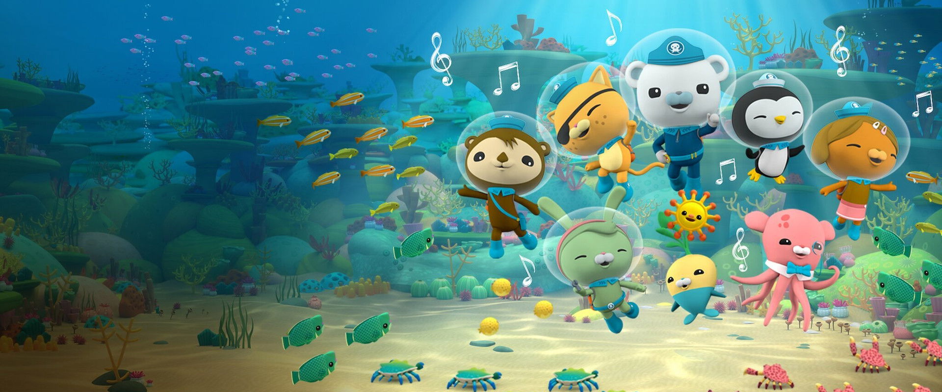 Octonauts and the Great Barrier Reef backdrop
