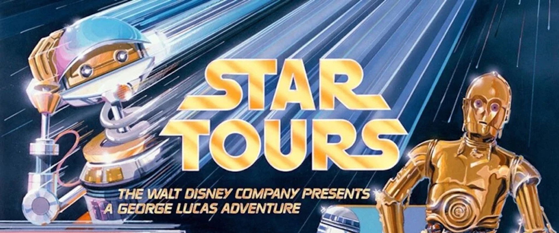 George Lucas' Star Tours backdrop