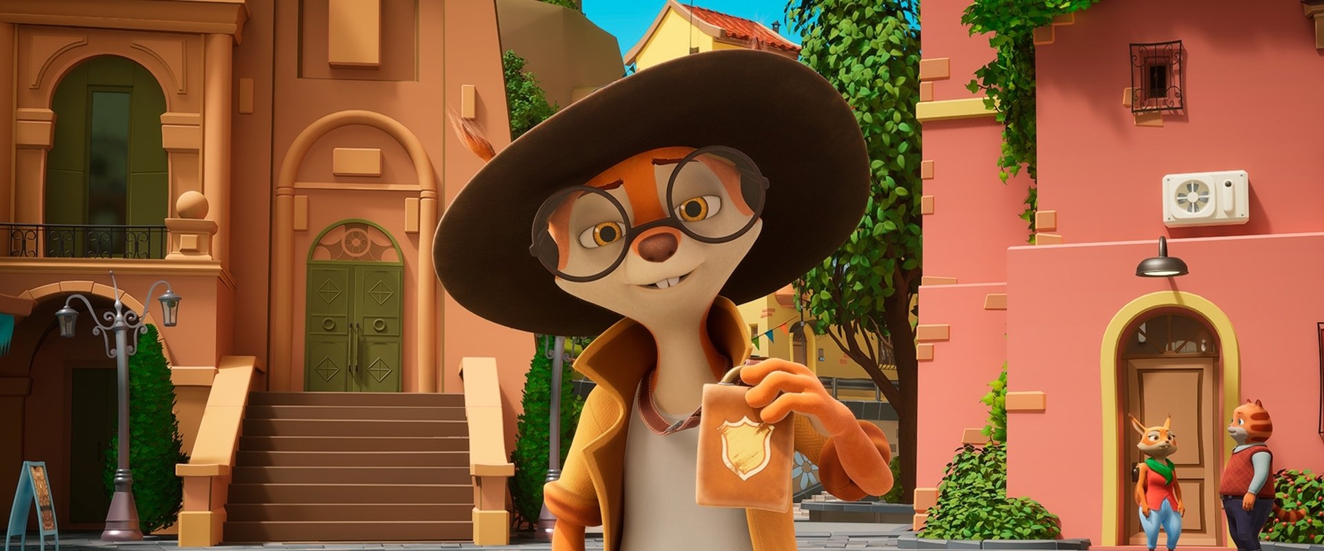 Detective Chirp & the Golden Beehive backdrop