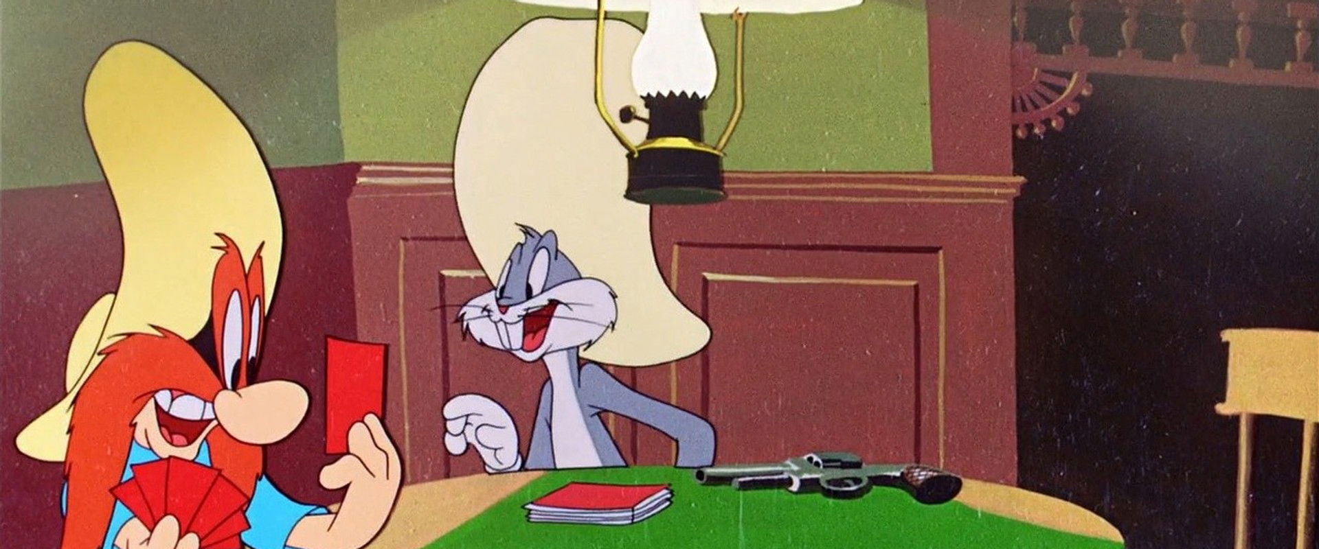 Bugs Bunny Rides Again backdrop