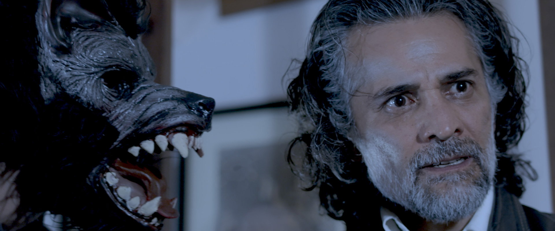 El chico con miedo a los lobos backdrop