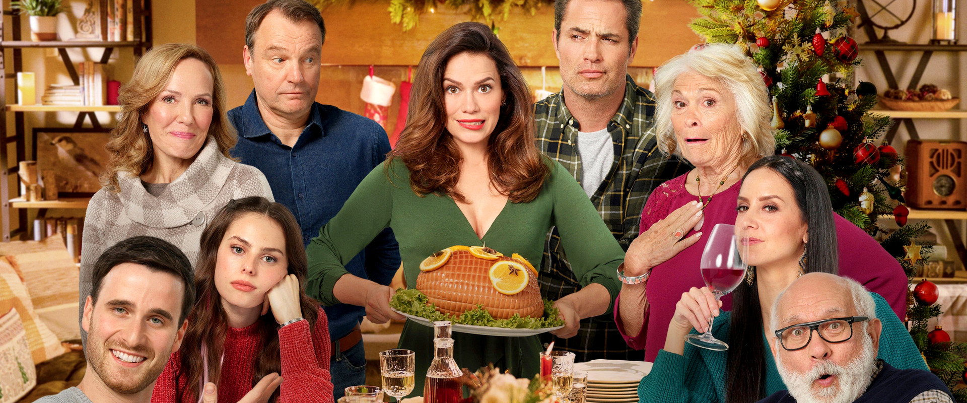 Five Star Christmas backdrop