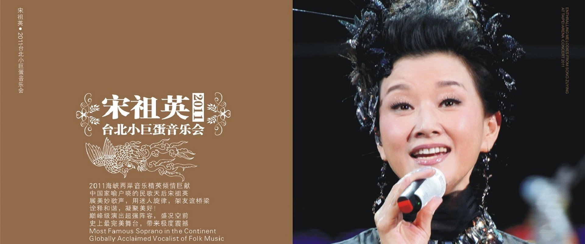 Enthralling Melodies From Song Zuying At Taipei Arena Concert 2011 backdrop