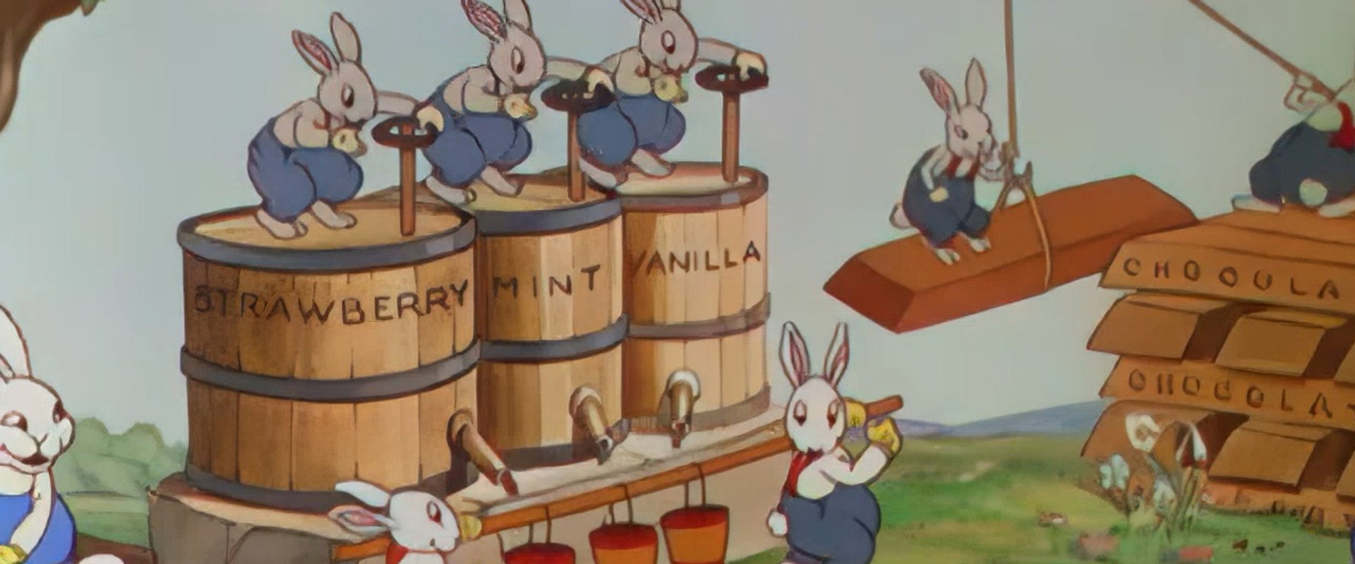 Funny Little Bunnies backdrop