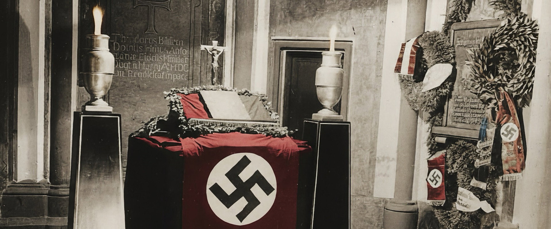 The Nazi Jesus backdrop