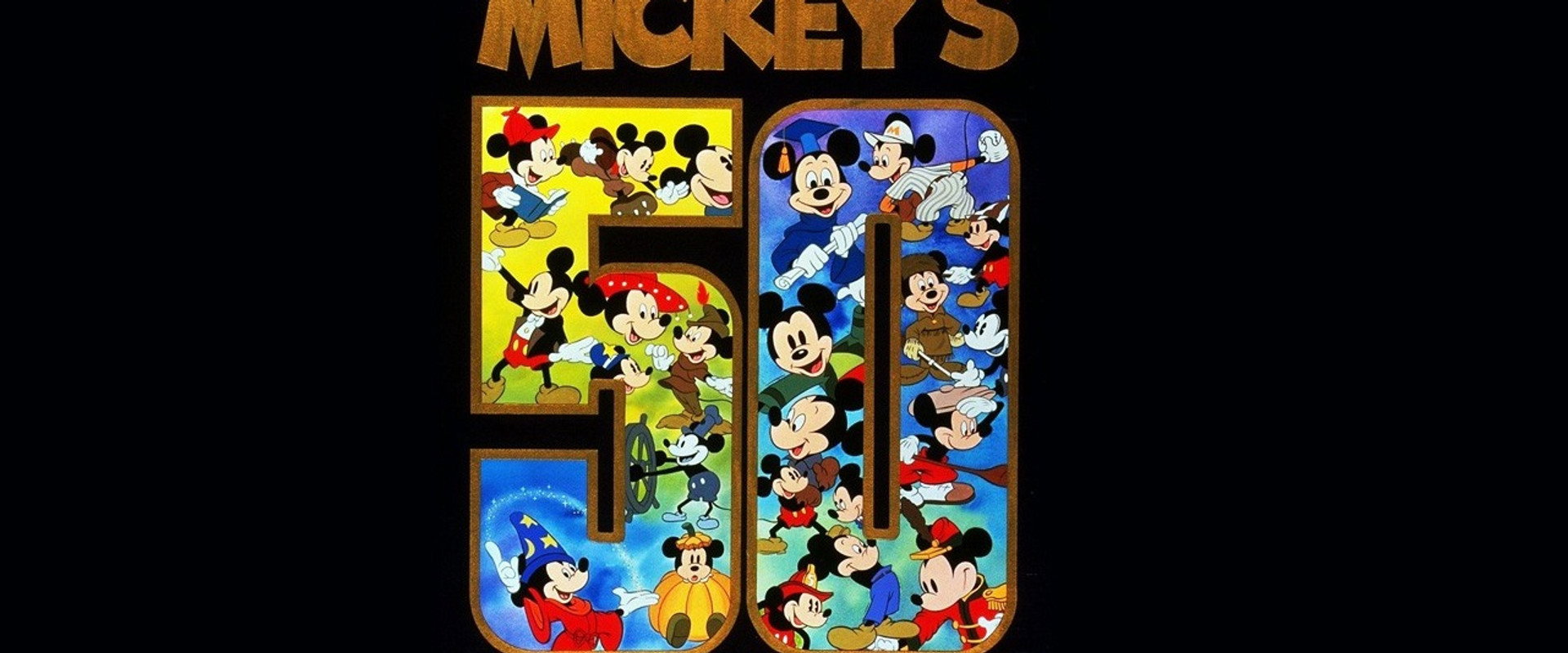 Mickey's 50 backdrop