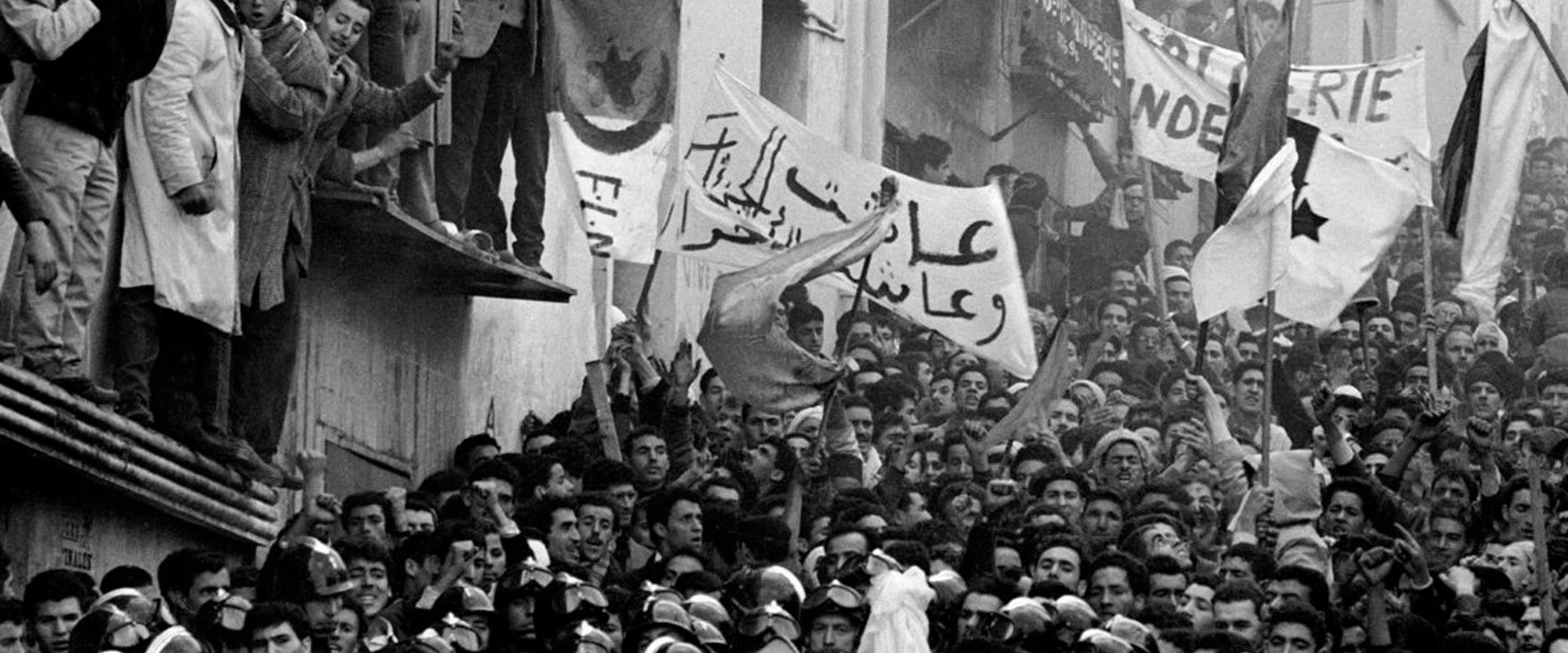 A People on the March backdrop