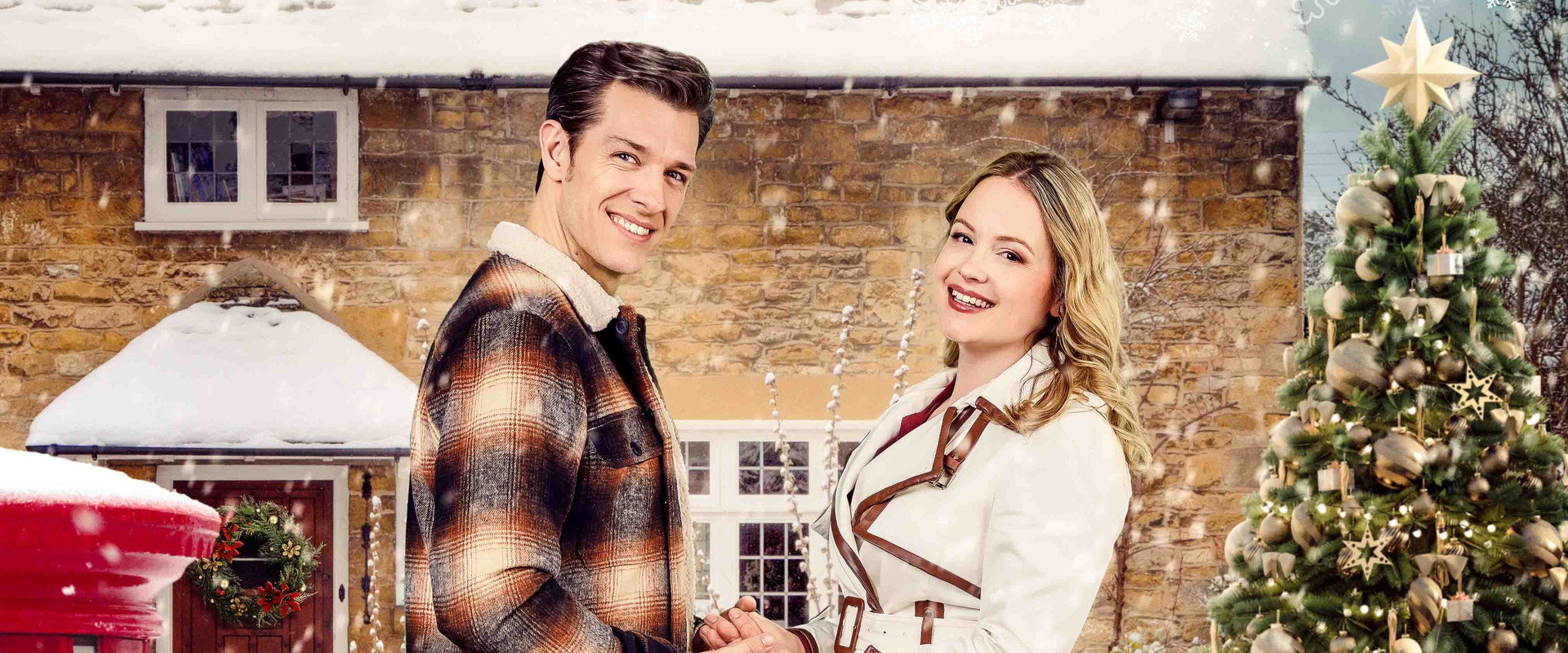 A Very English Christmas backdrop