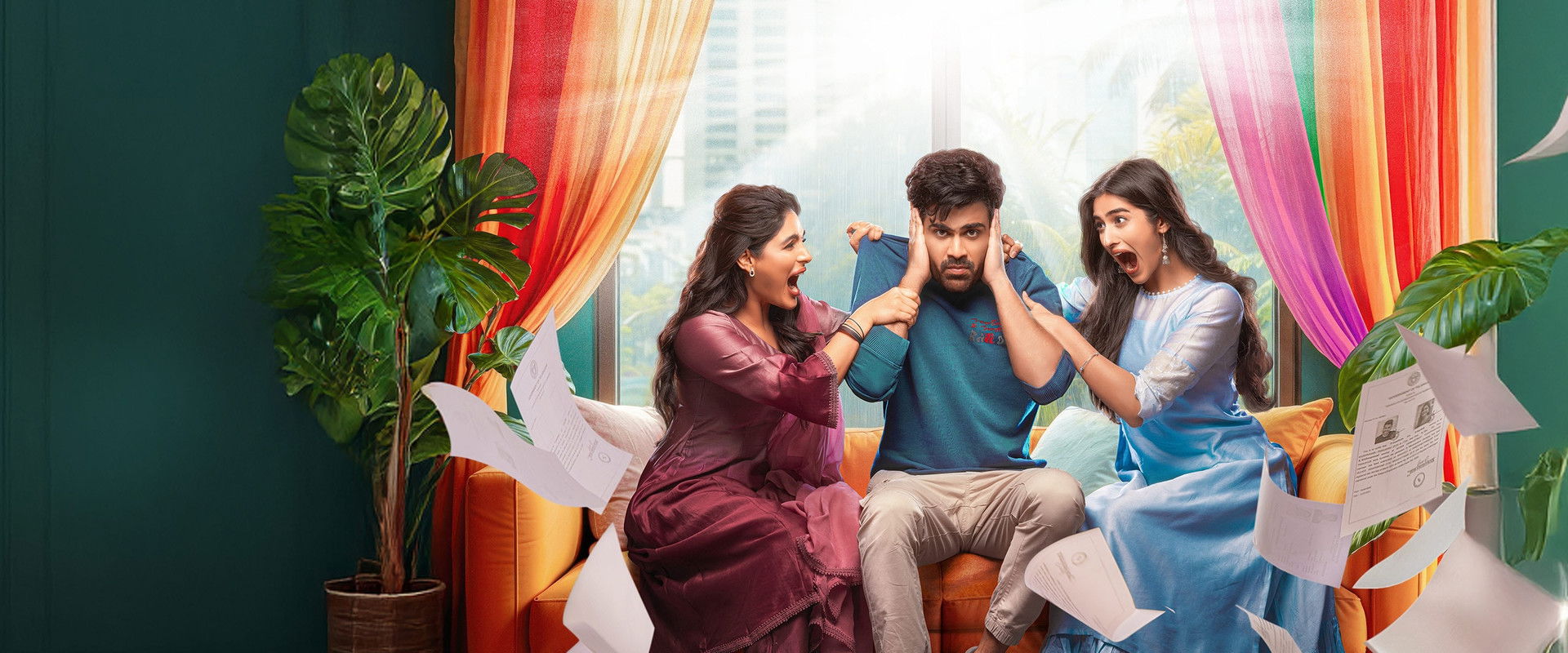 Naari Naari Naduma Murari backdrop