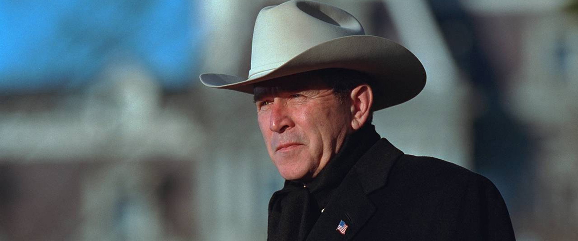 George W. Bush backdrop