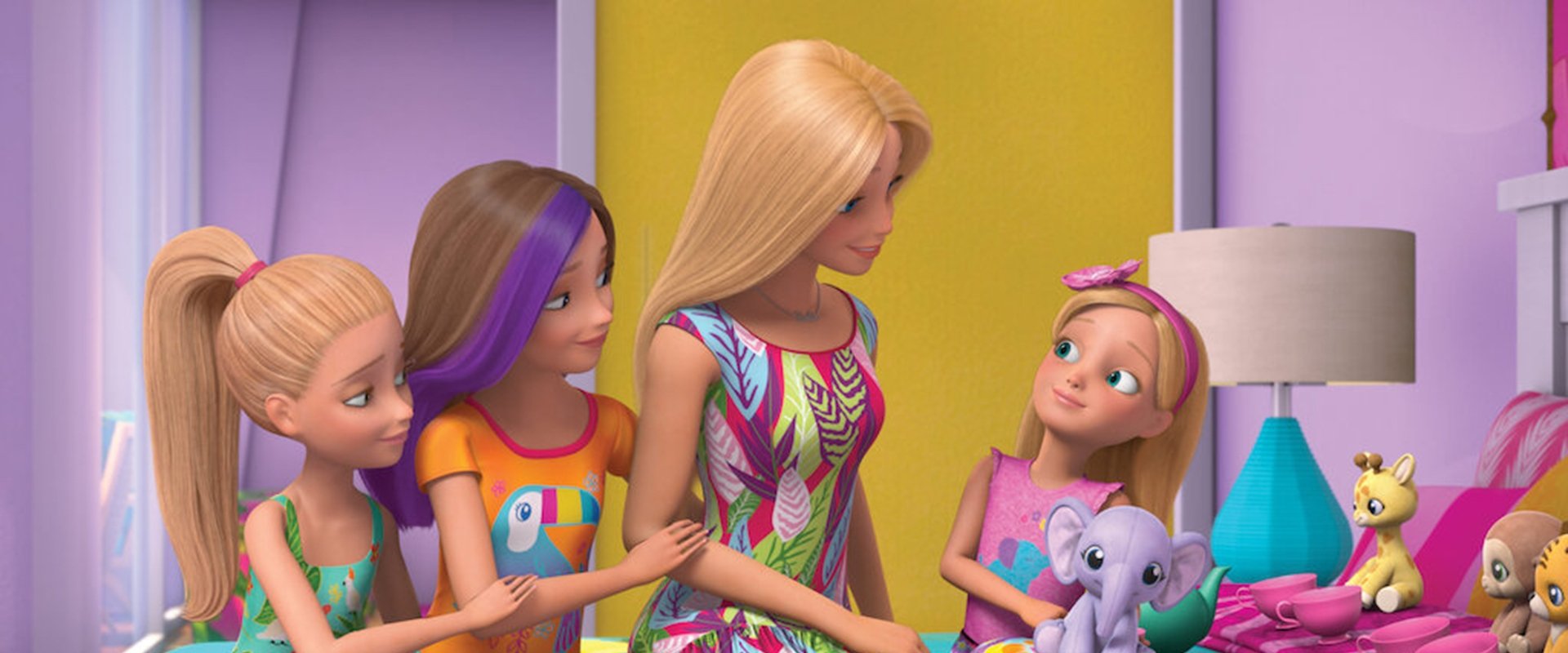 Barbie & Chelsea: The Lost Birthday backdrop