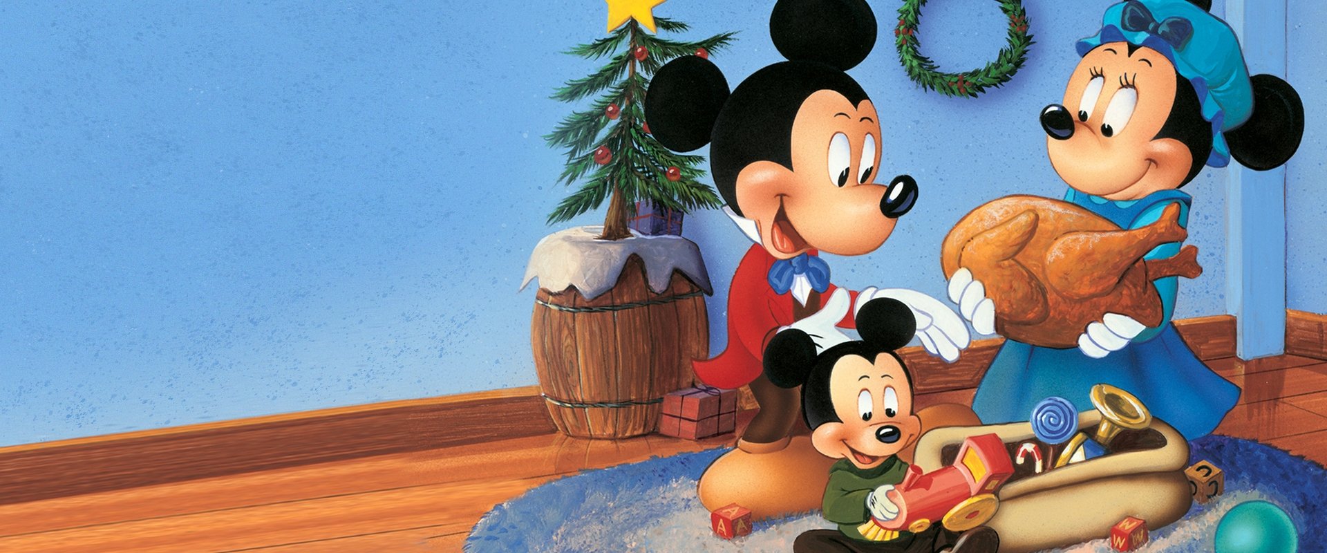 Mickey's Christmas Carol backdrop