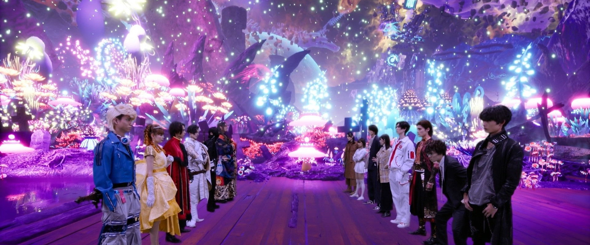 Ohsama Sentai King-Ohger vs. Donbrothers backdrop