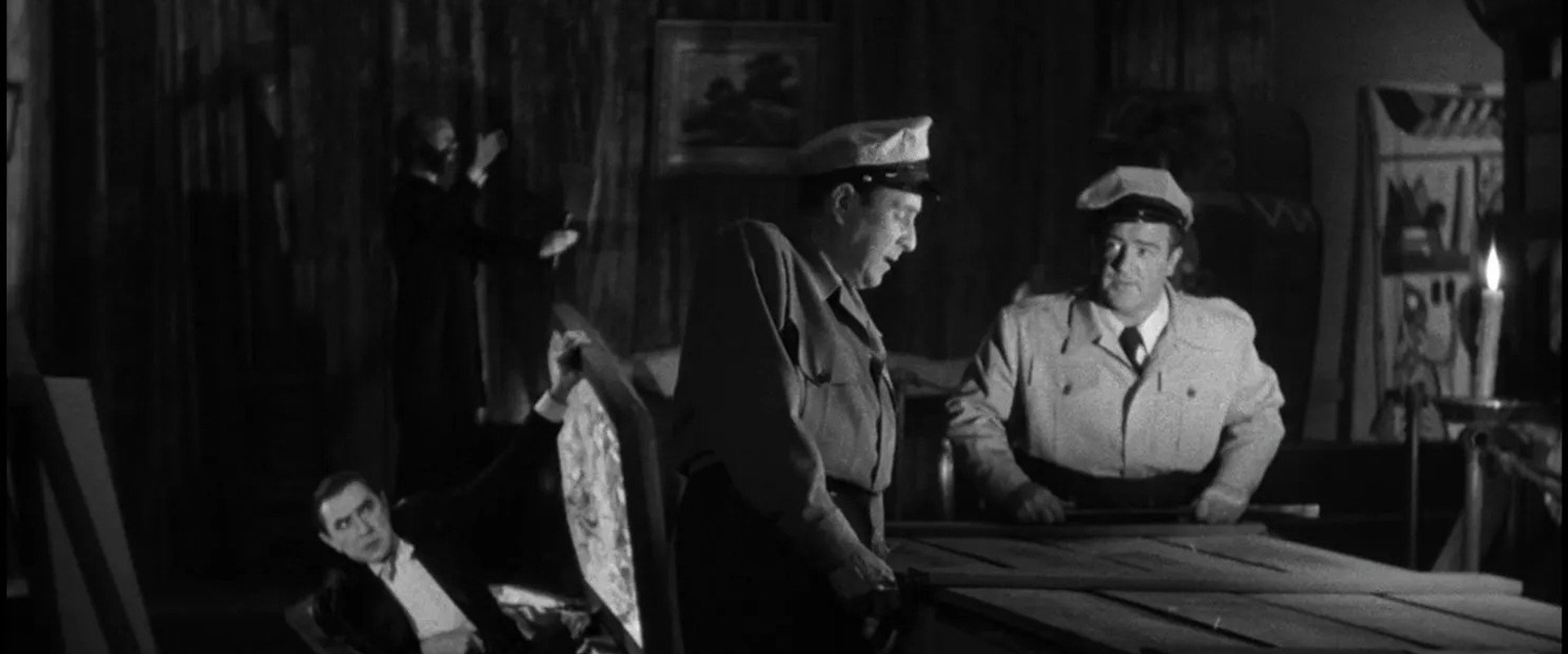 Bud Abbott and Lou Costello Meet Frankenstein backdrop