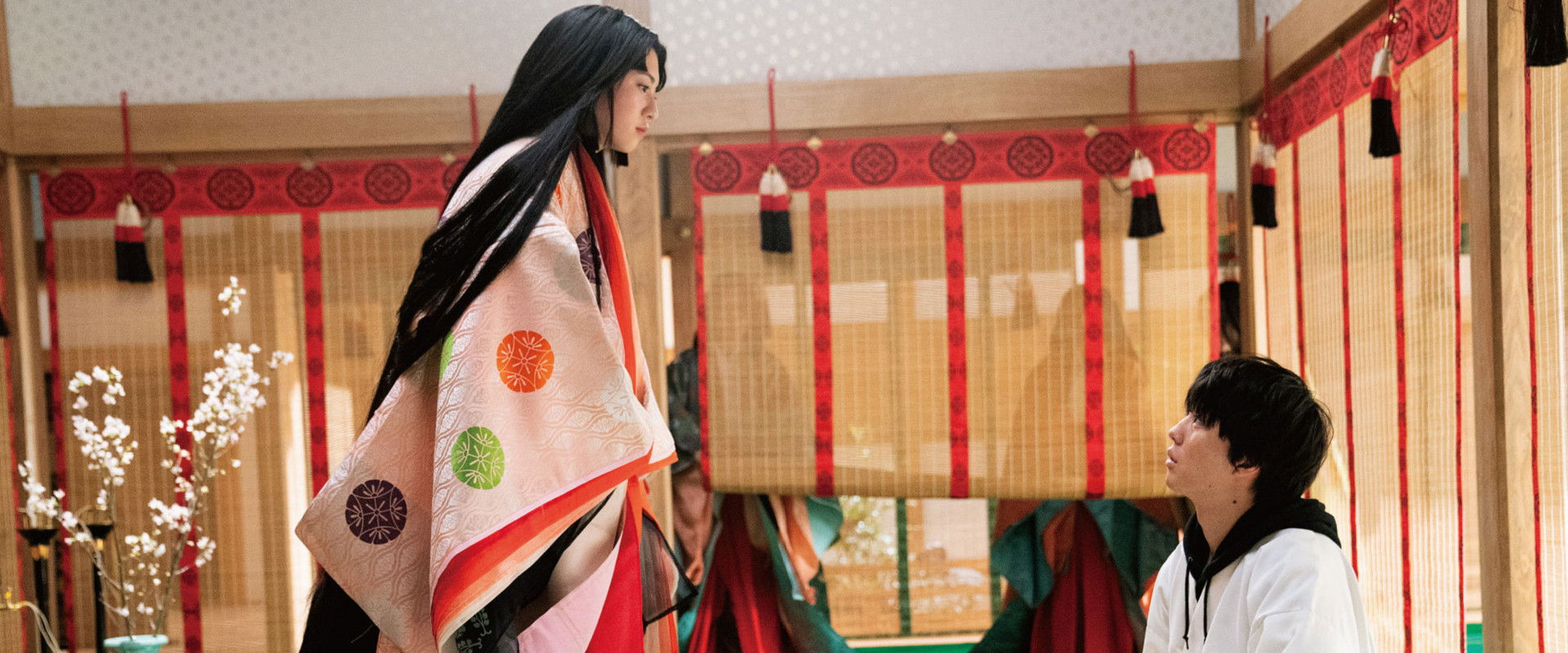 The Devil Wears Ju-Ni Hitoe Kimono backdrop