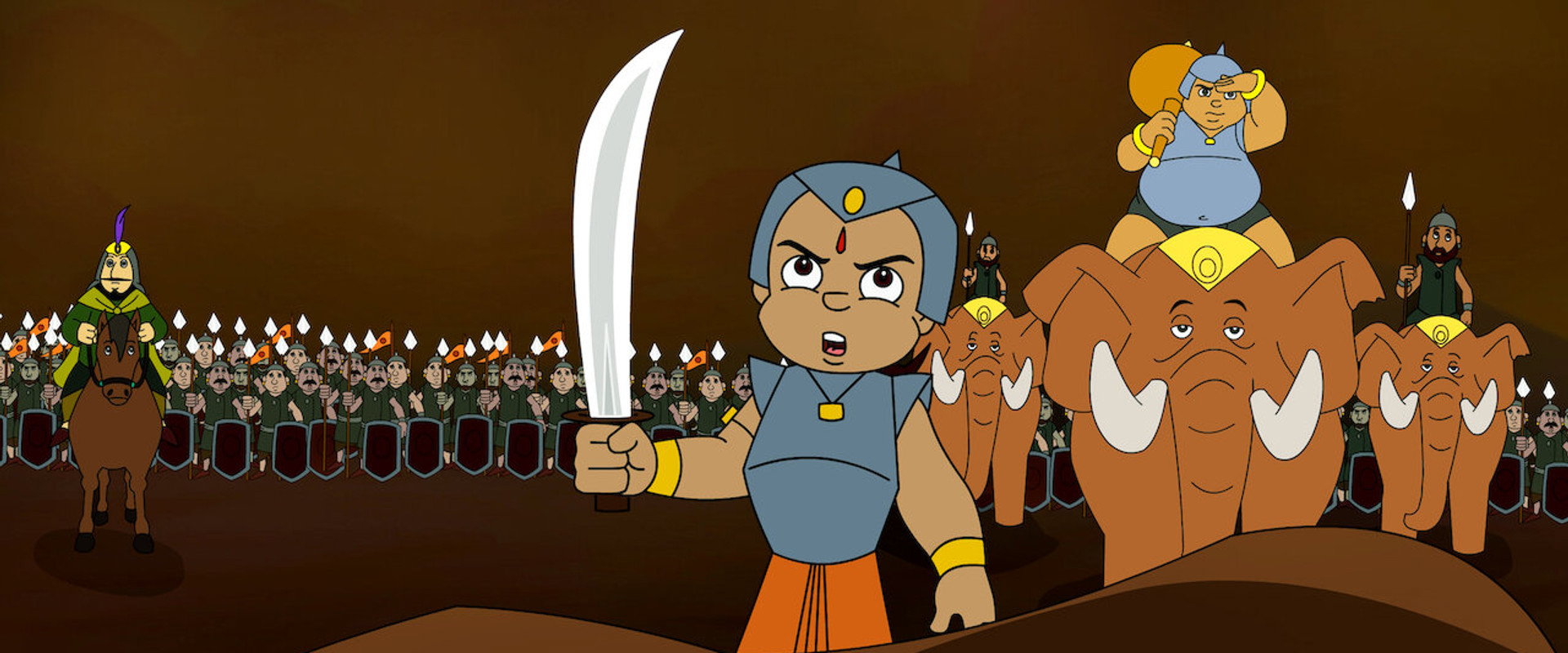 Chhota Bheem and Krishna backdrop