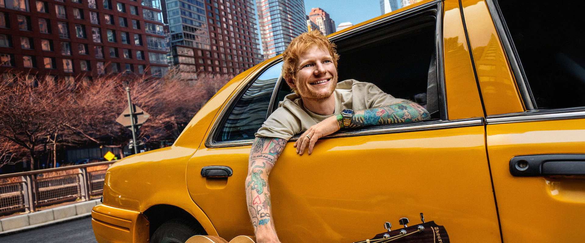 ONE SHOT with Ed Sheeran backdrop