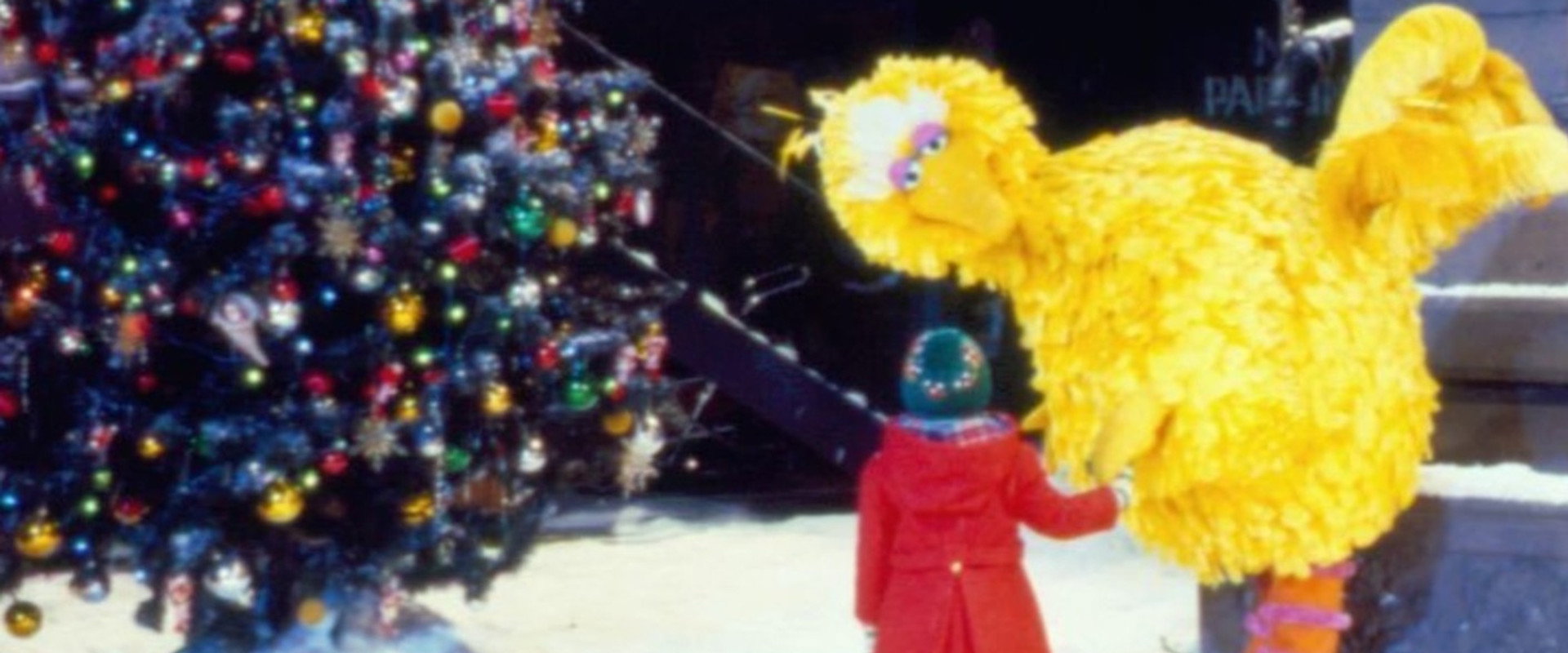 Christmas Eve on Sesame Street backdrop