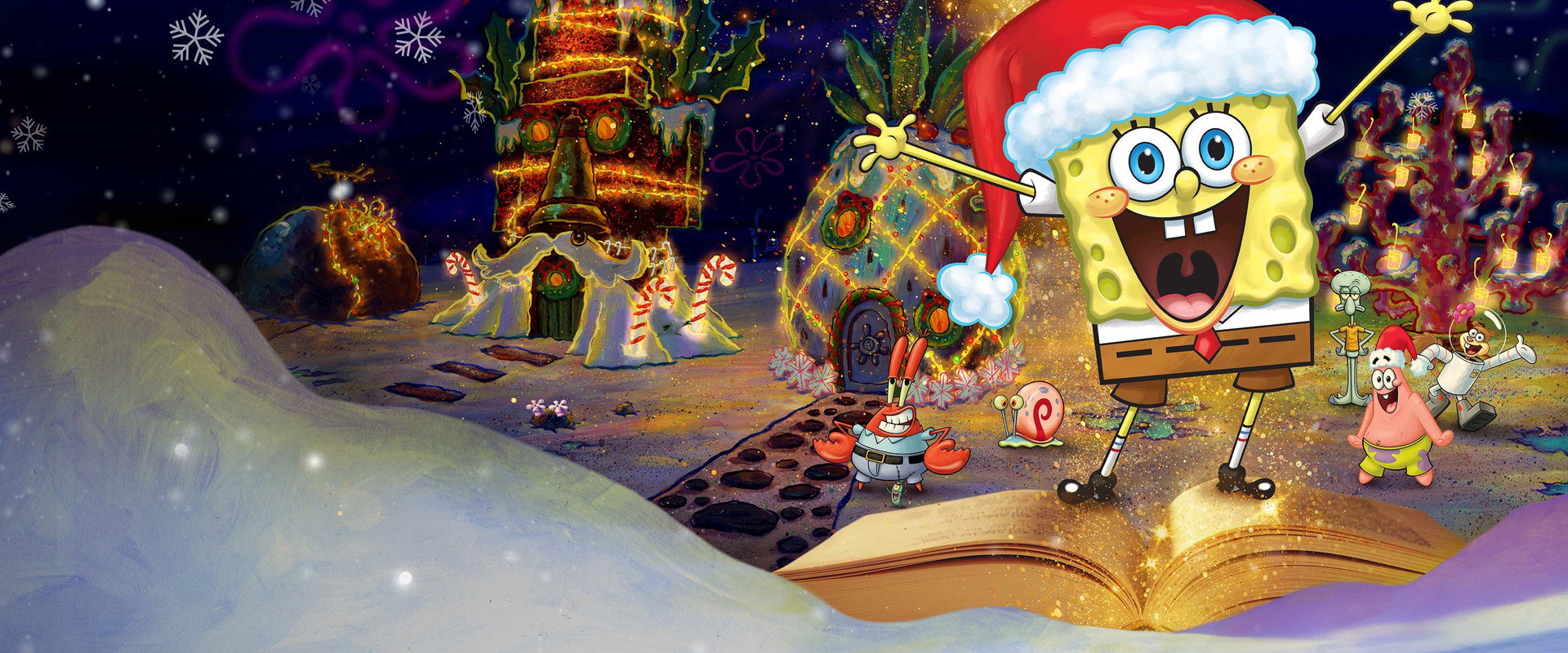 Twas The Night Before Spongemas backdrop