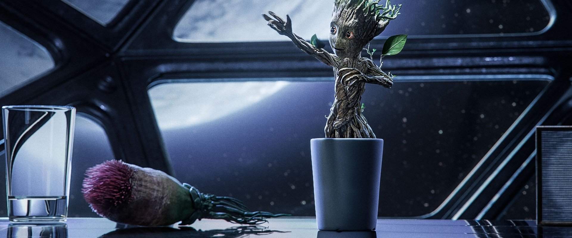 Groot's First Steps backdrop