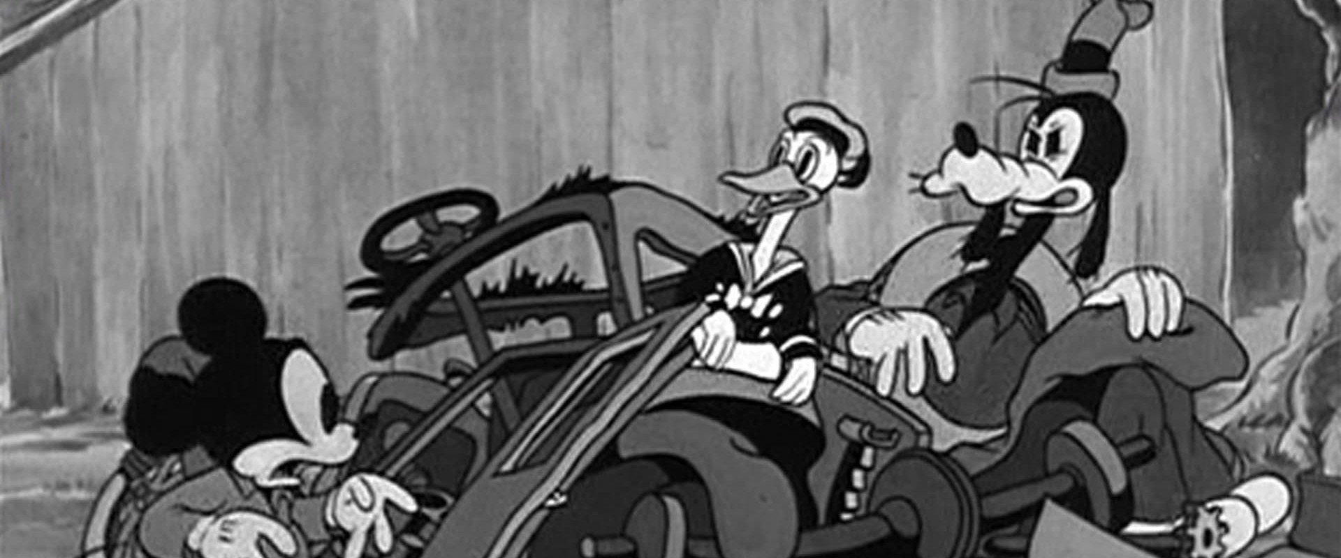 Mickey's Service Station backdrop