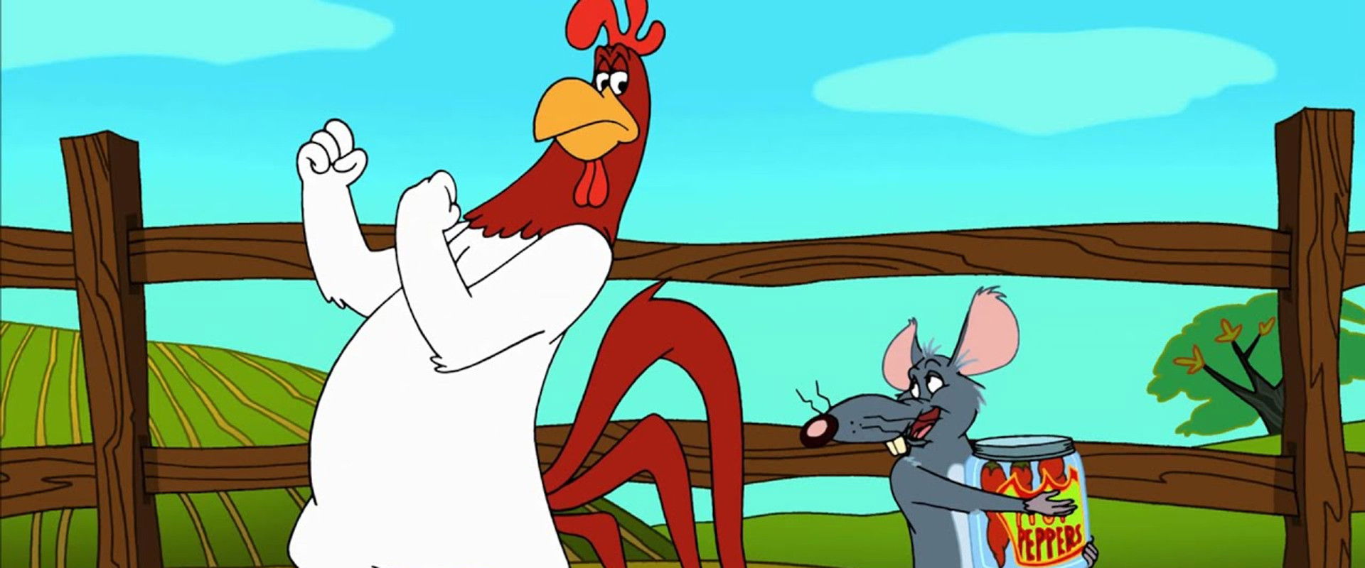 Cock-a-Doodle-Duel backdrop