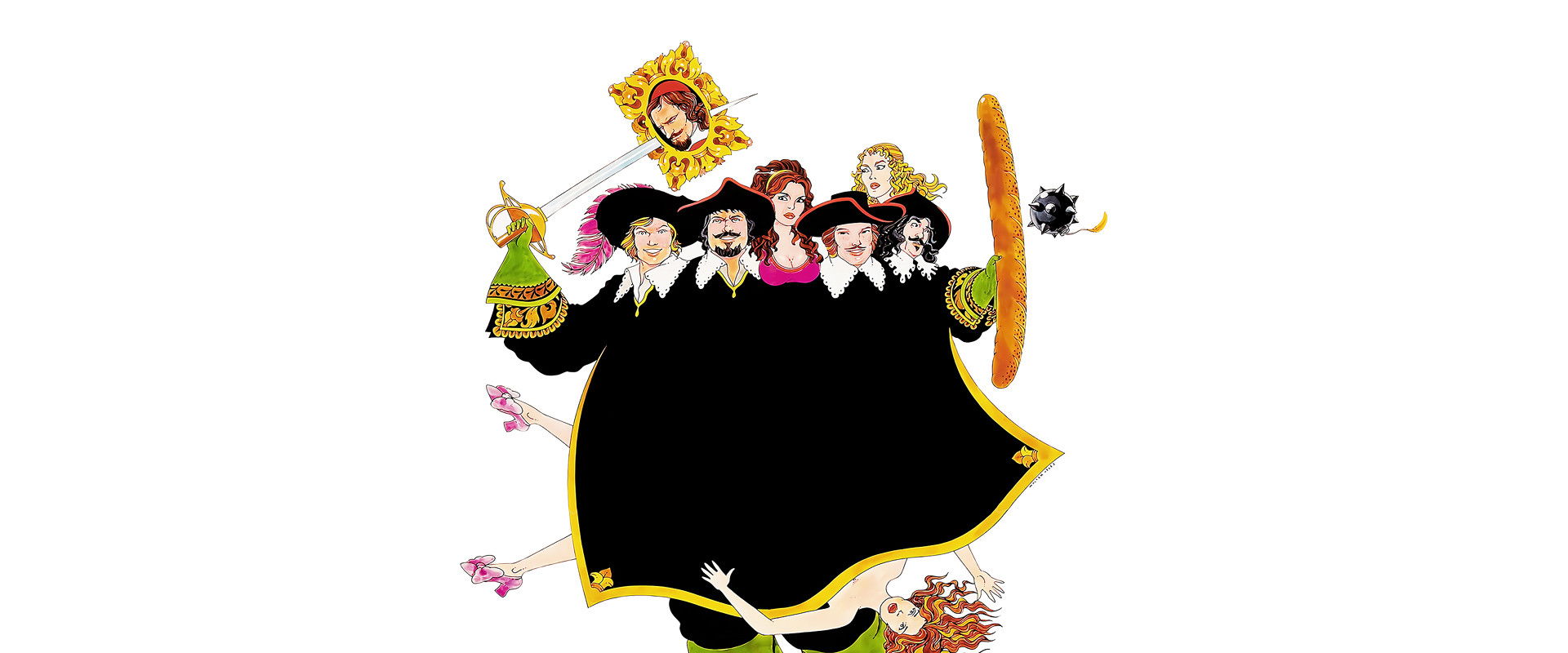 The Four Musketeers backdrop