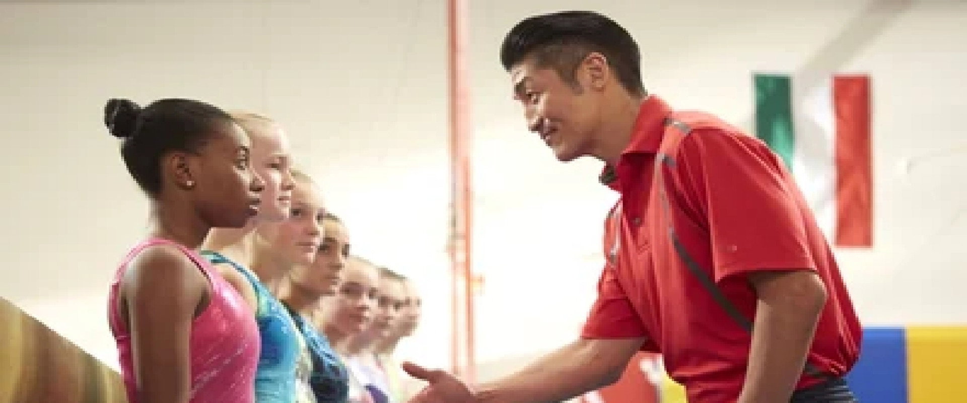 The Gabby Douglas Story backdrop