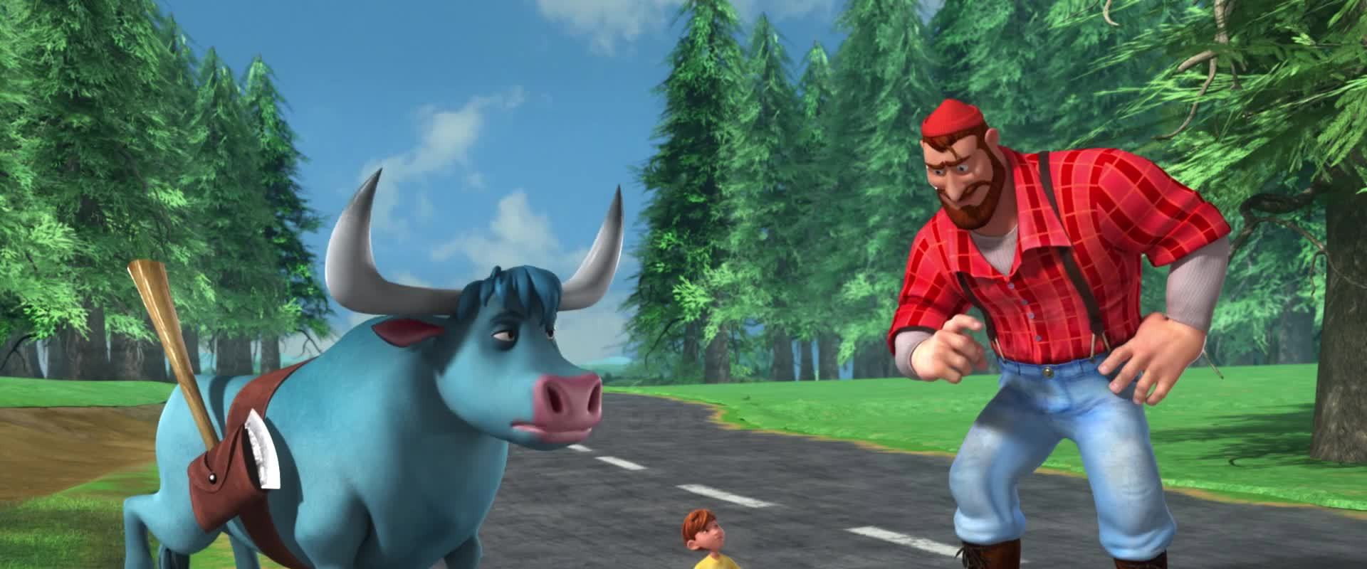 Bunyan and Babe backdrop