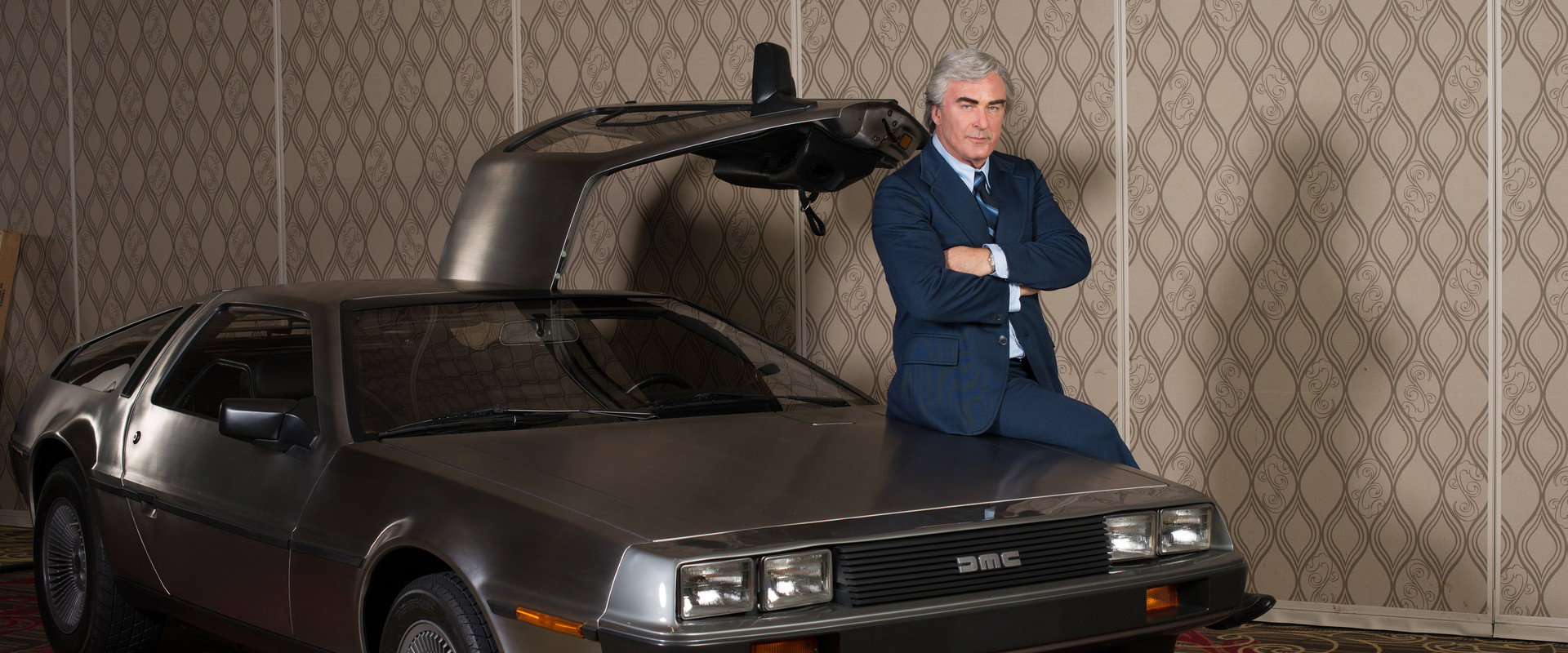 Framing John DeLorean backdrop