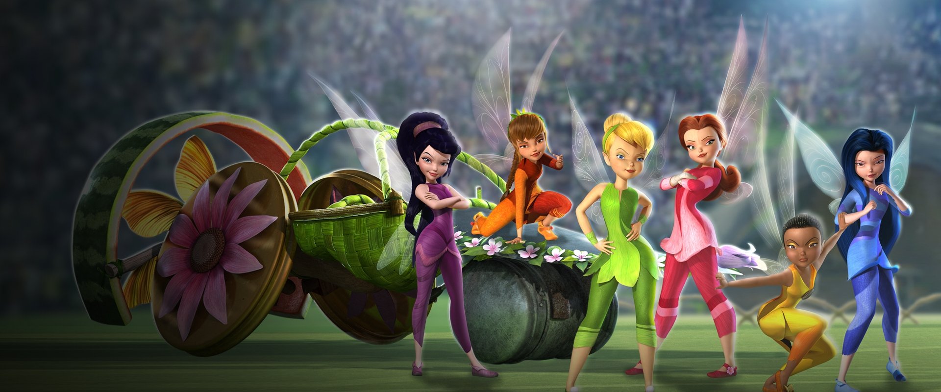 Pixie Hollow Games backdrop