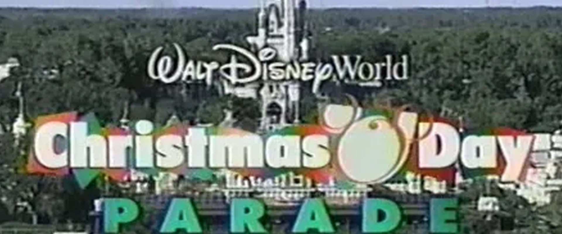 Walt Disney World Christmas Day Parade backdrop