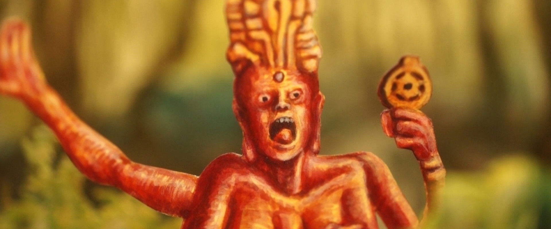 The Burning Buddha Man backdrop