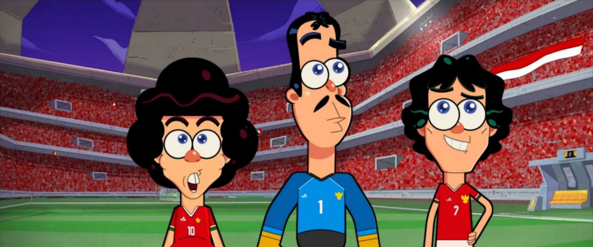 Warkop DKI Kartun backdrop