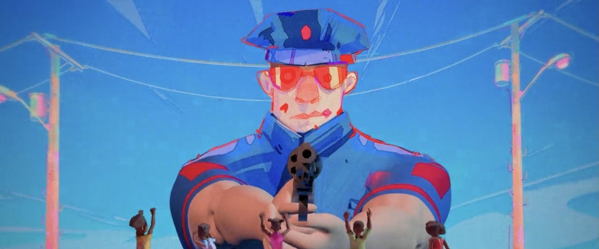 Cops and Robbers backdrop