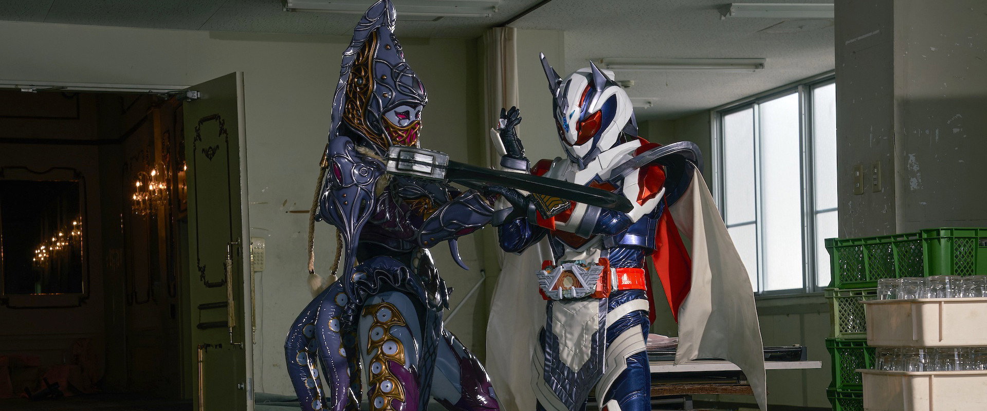 Girls Remix in Halloween Party backdrop