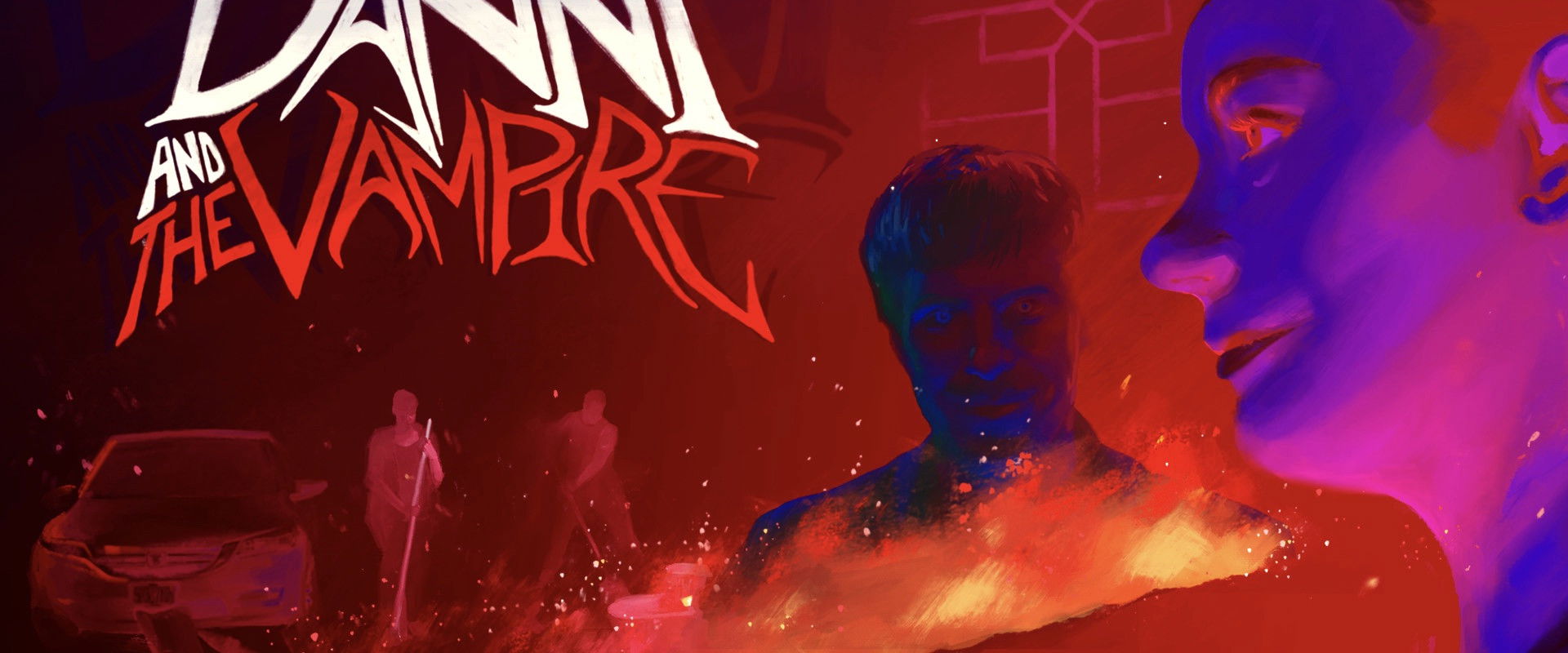 Danni and The Vampire backdrop