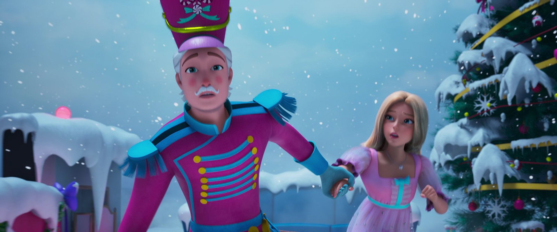 Barbie in the Nutcracker backdrop