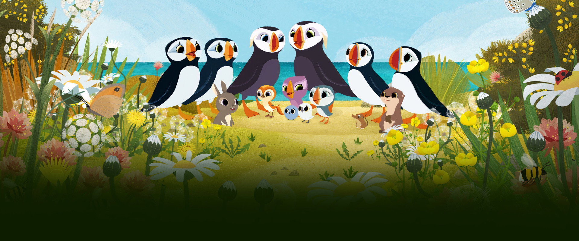 Puffin Rock and the New Friends backdrop