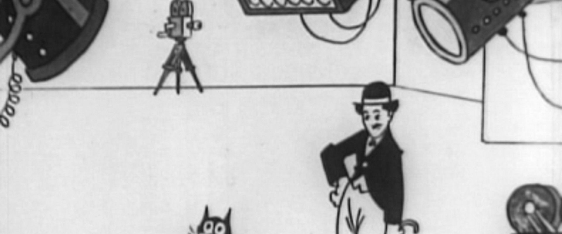 Felix in Hollywood backdrop