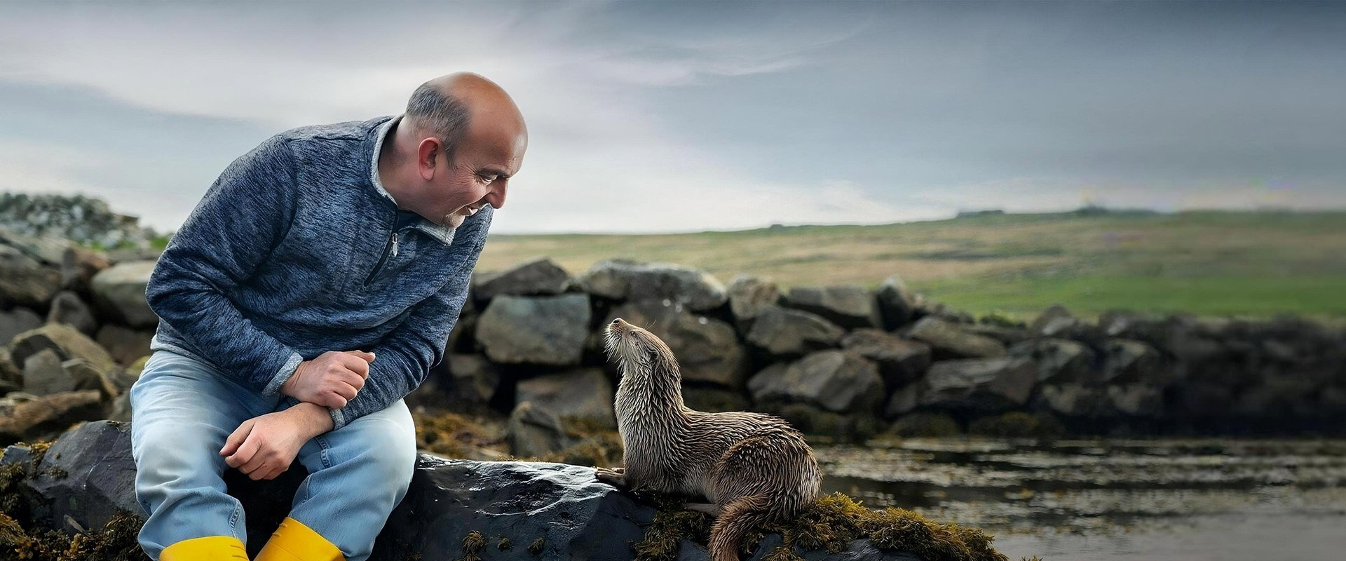 Billy & Molly: An Otter Love Story backdrop
